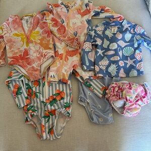 Toddler Girls 12-24 months swim bundle